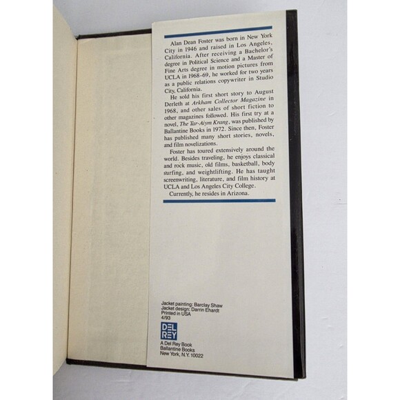 The Spoils Of War Alan Dean Foster Hardcover First Edition 1993 - Picture 8 of 8